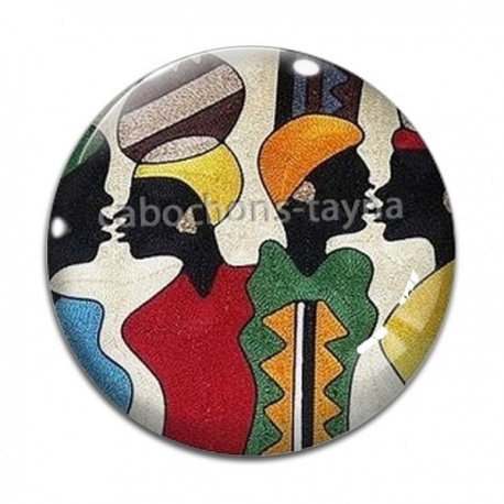 Cabochon Verre - afrique