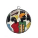 Pendentif Cabochon Argent - afrique