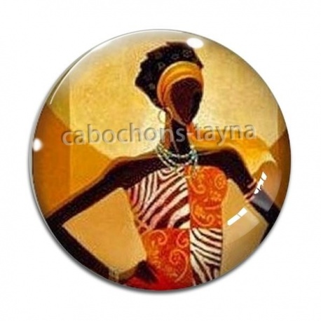Cabochon Verre - afrique