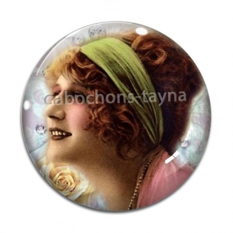 Cabochon Verre - femme