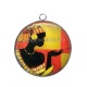 Pendentif Cabochon Argent - afrique