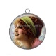 Pendentif Cabochon Argent - femme