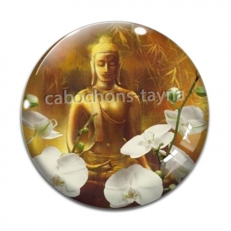 Cabochon Verre - bouddha