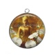 Pendentif Cabochon Argent - bouddha