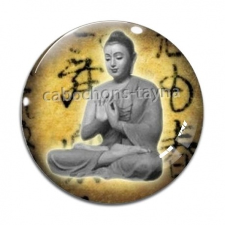 Cabochon Verre - bouddha