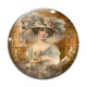 Cabochon Verre - femme Antoinette