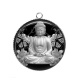 Pendentif Cabochon Argent - bouddha