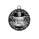 Pendentif Cabochon Argent - bouddha