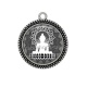 Pendentif Cabochon Argent - bouddha