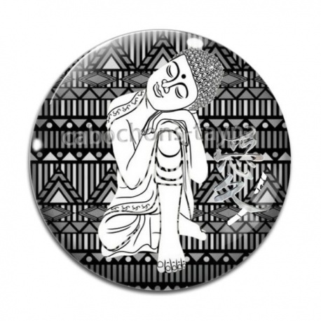 Cabochon Verre - bouddha