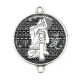 Connecteur Cabochon Argent - bouddha