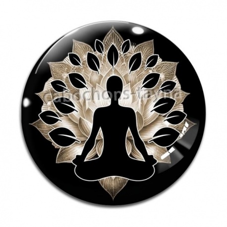 Cabochon Verre - bouddha