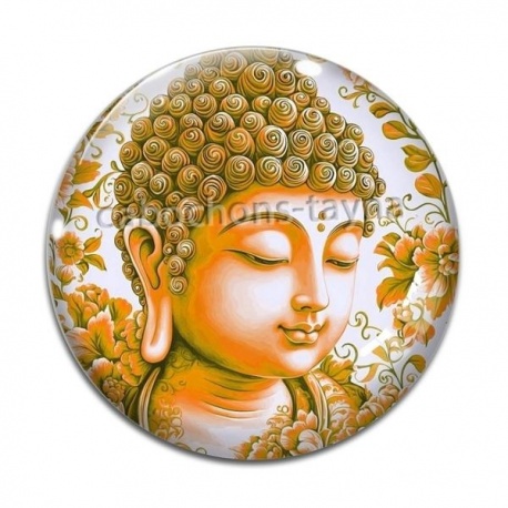 Cabochon Verre - bouddha