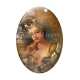 Cabochon Verre Ovale - femme Antoinette