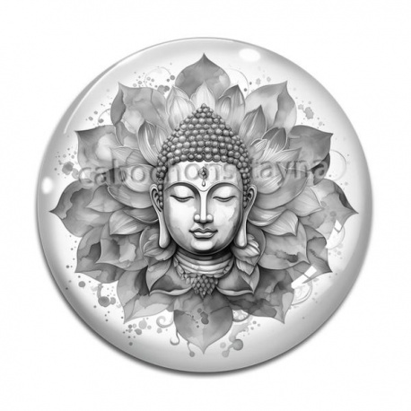 Cabochon Verre - bouddha
