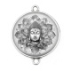 Connecteur Cabochon Argent - bouddha