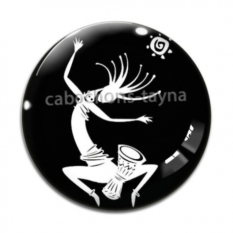 Cabochon Verre - didgeridoo