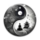 Cabochon Verre - yin yang méditation