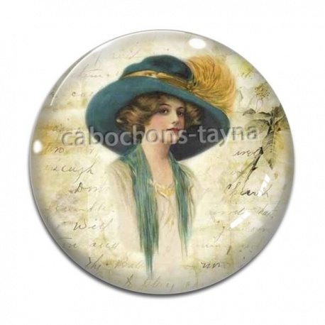 Cabochon Verre - femme 