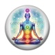 Cabochon Résine - méditation chakra