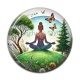 Cabochon Résine - méditation yoga