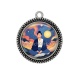 Pendentif Cabochon Argent - méditation yoga