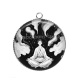 Pendentif Cabochon Argent - méditation yoga