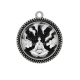 Pendentif Cabochon Argent - méditation yoga