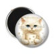 Magnet's - chat tasse blanc