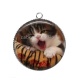 Pendentif Cabochon Argent - chaton