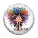 Cabochon Verre - femme humoristique