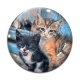 Cabochon Verre - chaton