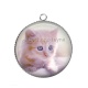 Pendentif Cabochon Argent - chaton