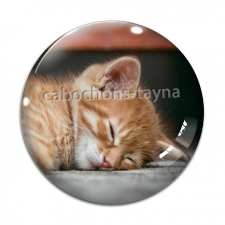 Cabochon Verre - chatonb