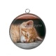 Pendentif Cabochon Argent - chatonb
