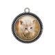 Pendentif Cabochon Argent - chaton