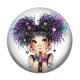 Cabochon Résine - femme humoristique
