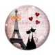 Cabochon Verre - chat