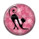 Cabochon Résine - chat noir