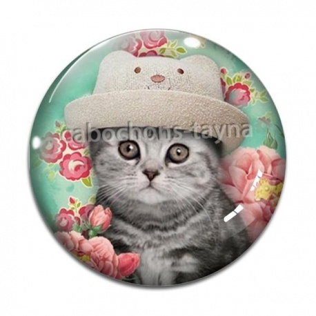 Cabochon Verre - chaton