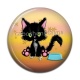 Cabochon Résine - chat noir