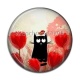 Cabochon Résine - chat noir