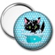 Miroir de poche - chat noir