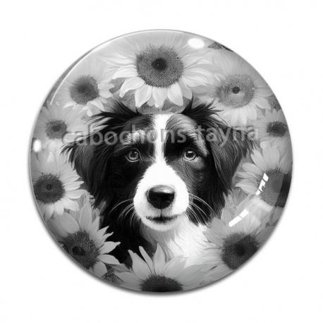 Cabochon Verre - chien