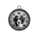 Pendentif Cabochon Argent - chien