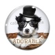 Cabochon Verre - chien