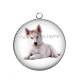 Pendentif Cabochon Argent - chien