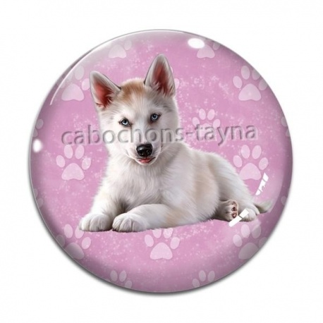 Cabochon Verre - chien