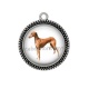 Pendentif Cabochon Argent - chien