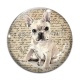 Cabochon Verre - chien 